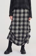 LUUKAA Hayes Plaid A-line Skirt