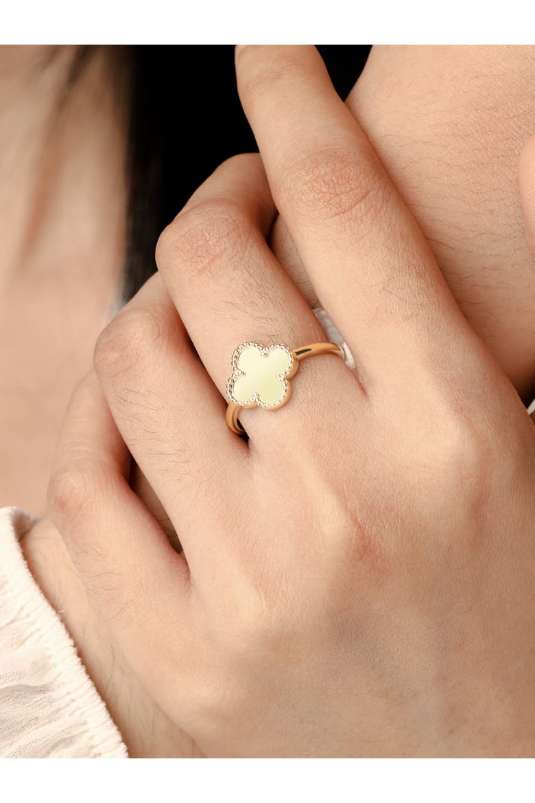 Clover Ring in 14K Gold, 11mm, Alternate, color, Yellow Gold