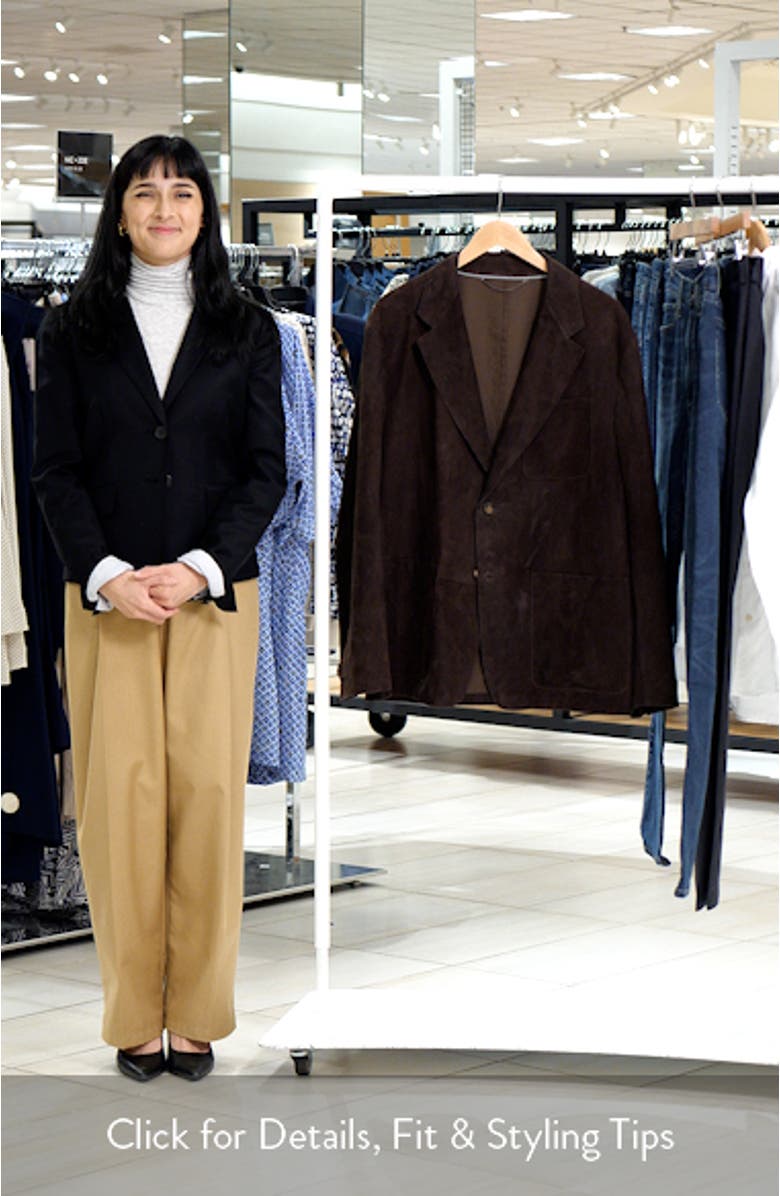 Brown Suede Blazer, sales video thumbnail