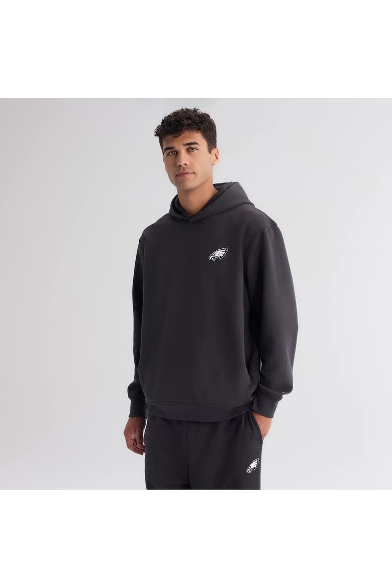 Men's Fanatics Charcoal Philadelphia Eagles Clutch Tri-Blend Hoodie, Main, color, Charcoal