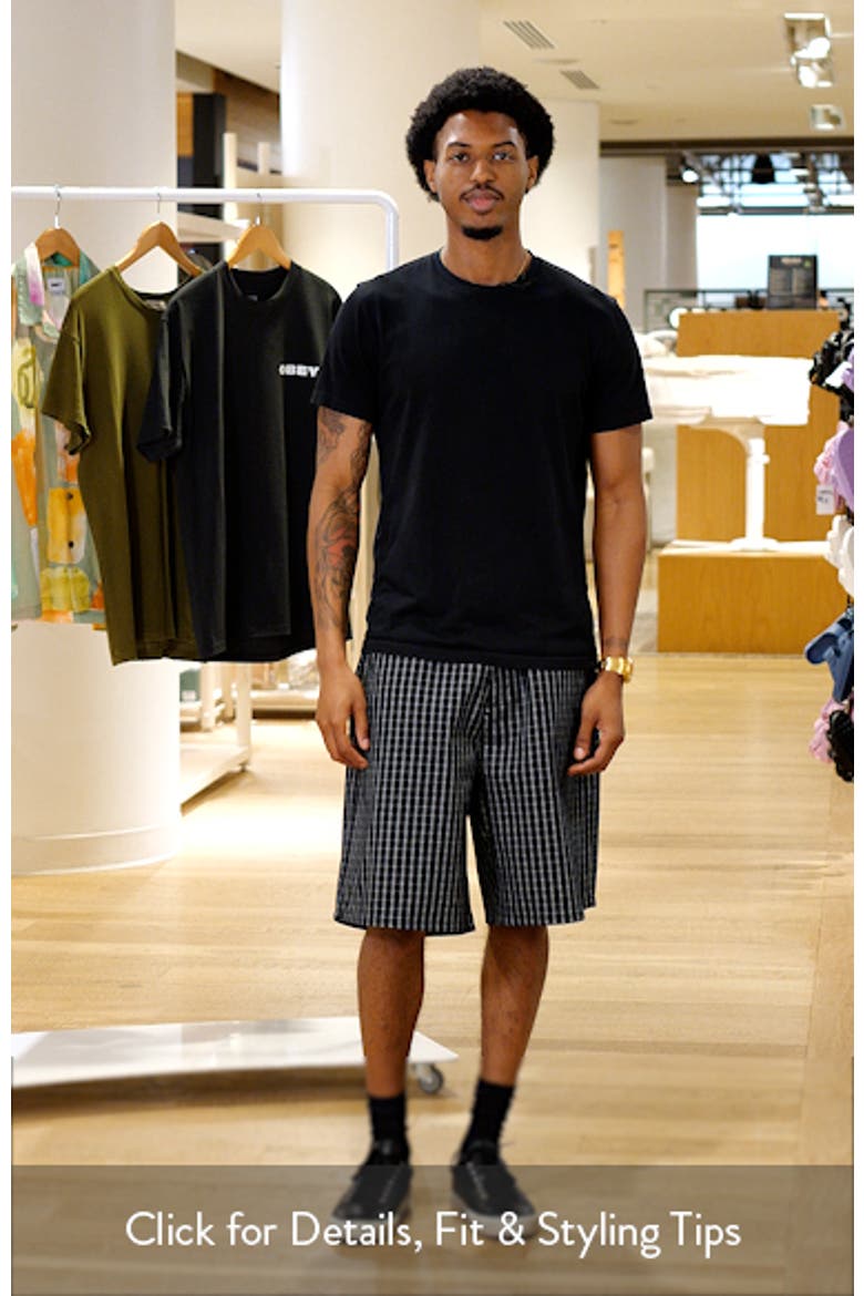 Plaid Baggy Denim Shorts (Men) | Nordstromrack