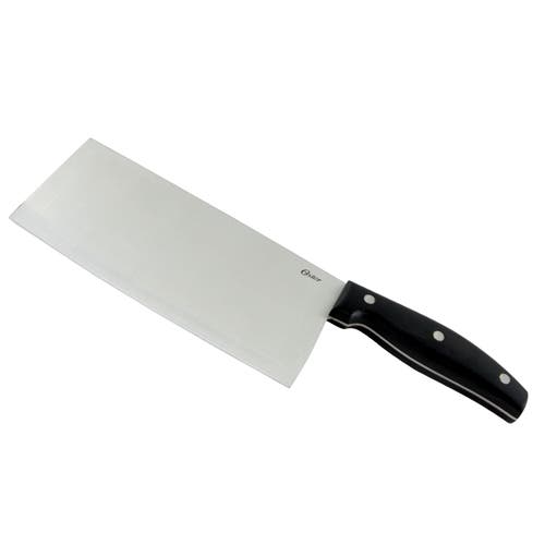 Oster Granger 7 In. Fine Edge Stainless Steel Blade Cleaver In Silver