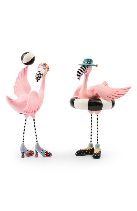 Patience Brewster Sheila & Sheldon Flamingo Figurines