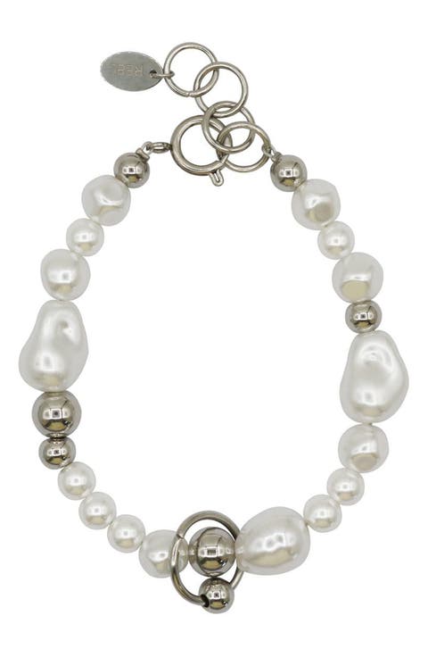 Liquid Faux Pearl Bracelet