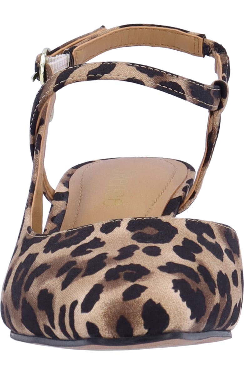 J. Reneé Maretta Slingback Half D'Orsay Kitten Heel Pump, Alternate, color, Brown/ Black