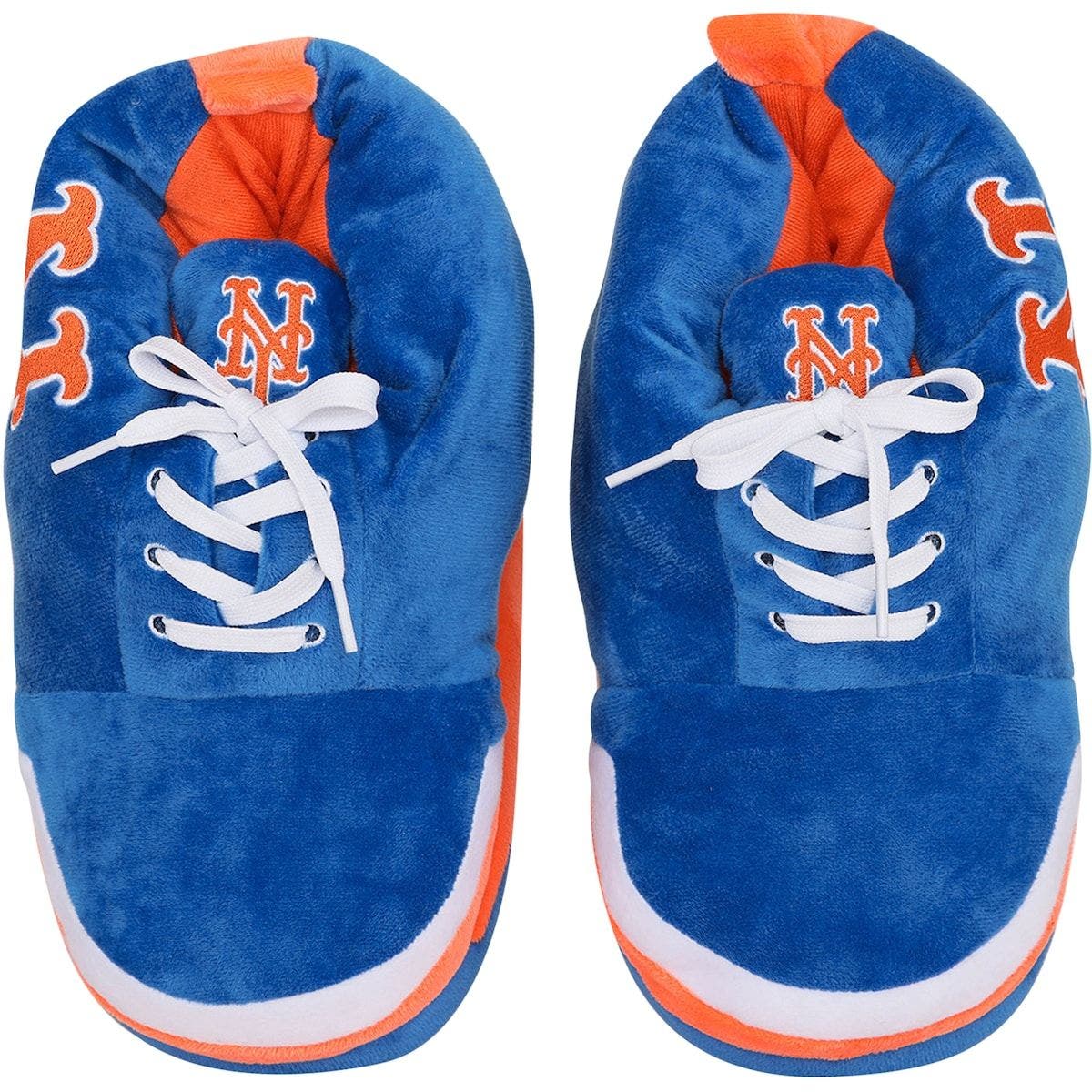 FOCO Men's FOCO New York Mets Plush Sneaker Slippers, Main, color, 