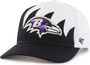 '47 Men's '47 White Baltimore Ravens Jagged Hitch Adjustable Hat