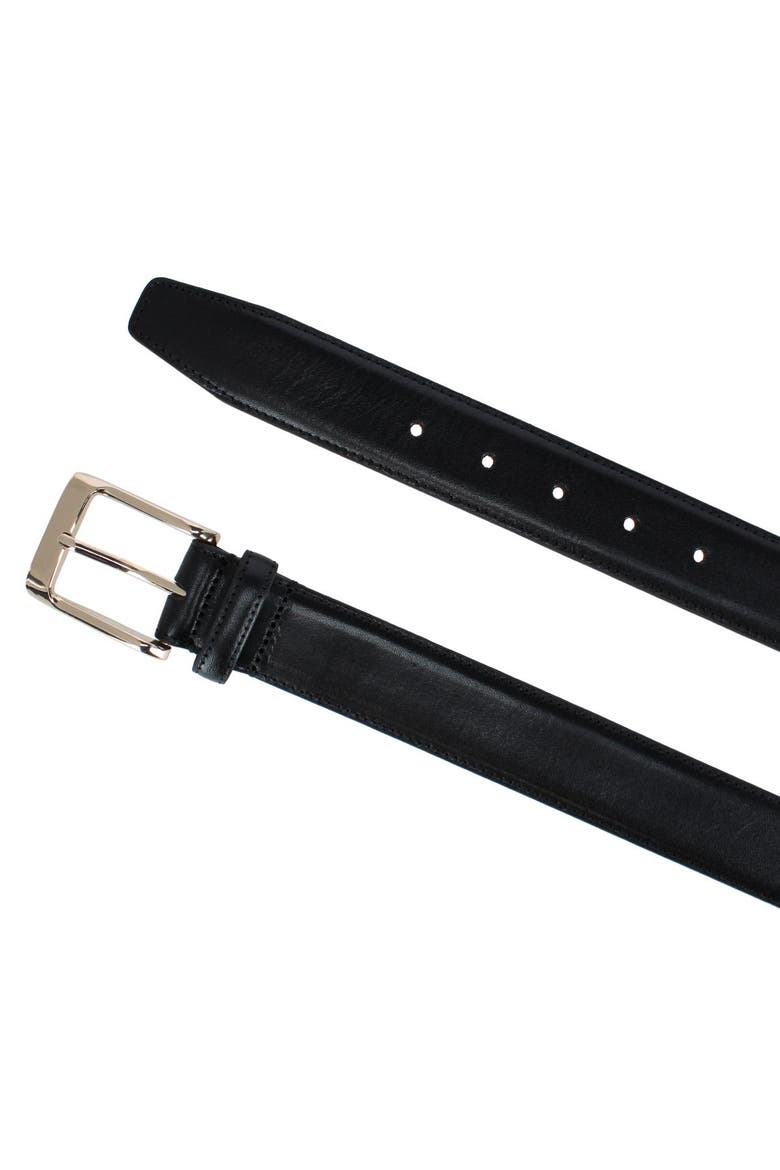 Cornelius 35mm Cortina Leather Dress Belt, Alternate, color, Black