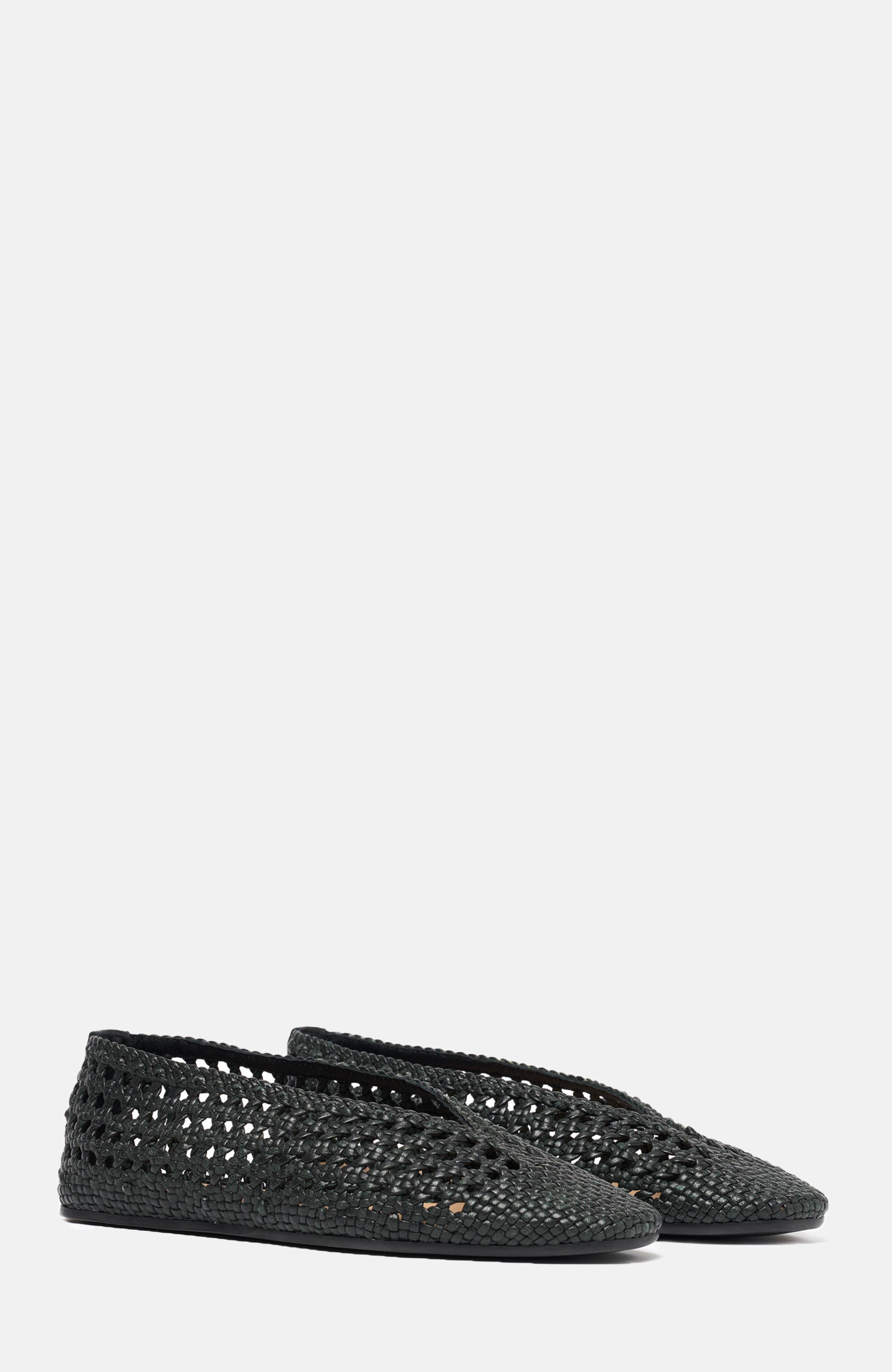 SCAROSSO Ella Ballerinas, Main, color, Black - Calf