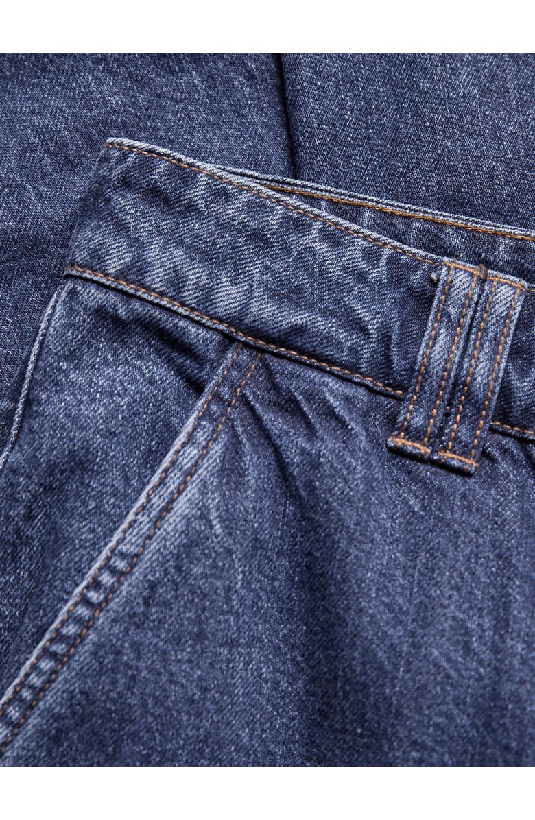 Celtic & Co. Crop Wide Leg Trousers, Alternate, color, Indigo Mid Wash