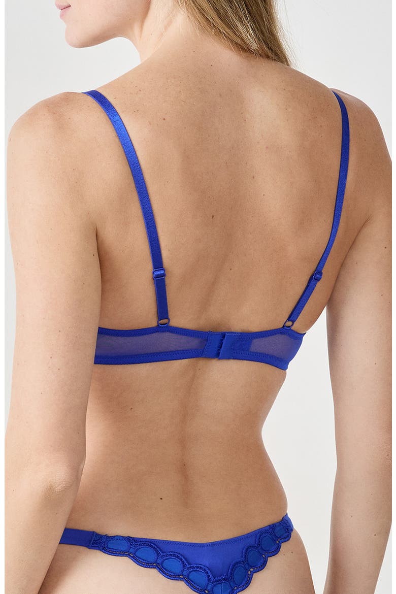 Enjouee Underwire Triangle Bra, Alternate, color, INDIGO