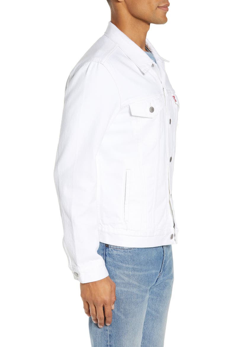 Levi's® Denim Trucker Jacket, Alternate, color, WHITE OUT
