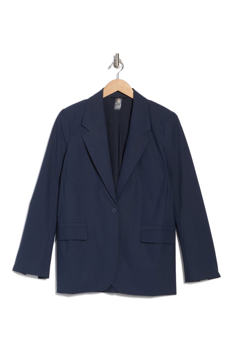 Commuter Boyfriend Blazer, Alternate, color, NAVY BLUE