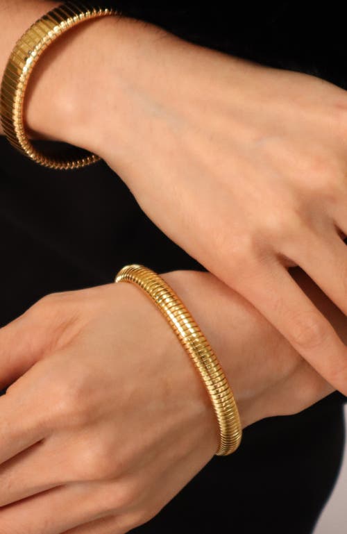 Rc Retro Chic Gladiator Minimalist Bracelet In Gold