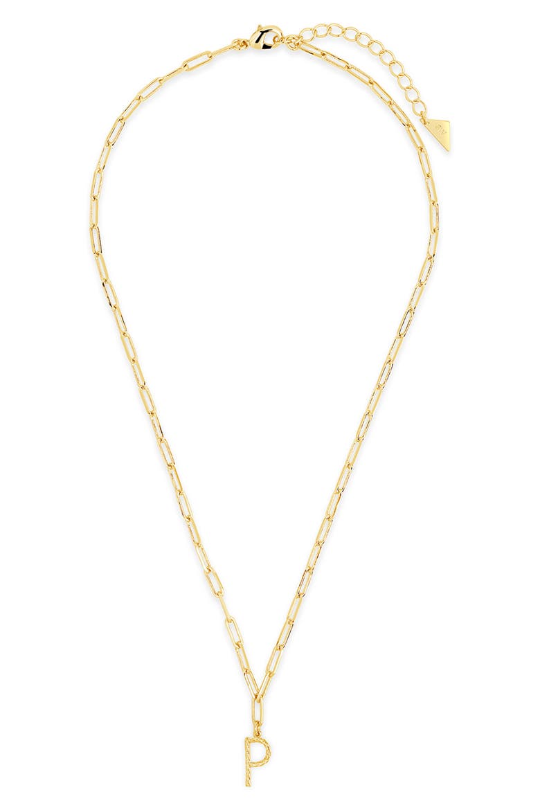 Braided Initial Pendant Necklace, Alternate, color, GOLD