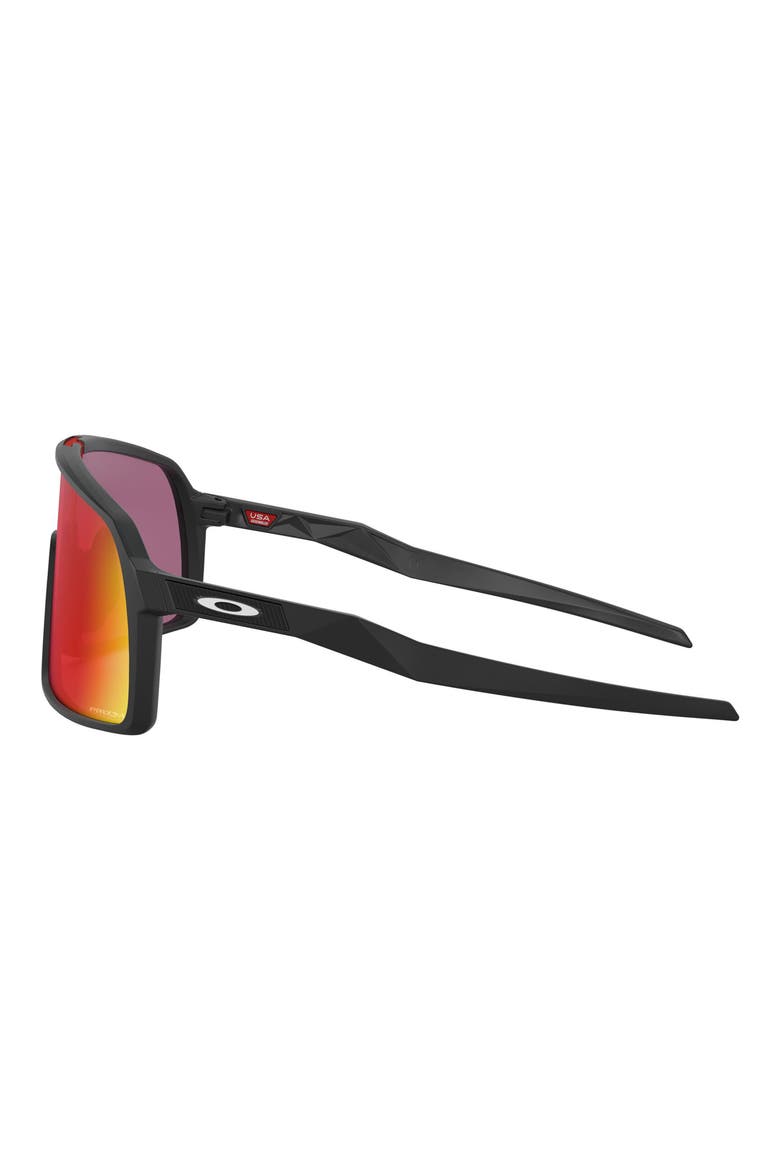 Sutro 137mm Prizm™ Wrap Shield Sunglasses, Alternate, color, MATTE BLACK/ PRIZM ROAD