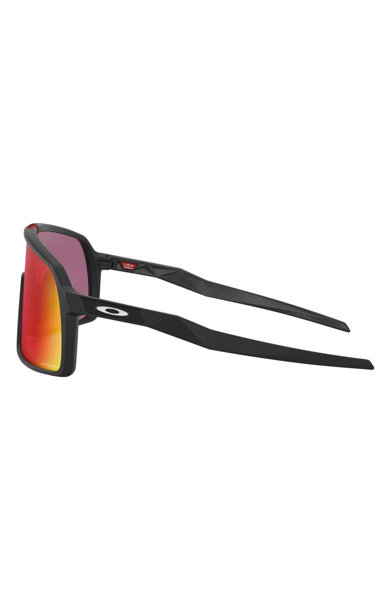Oakley Sutro 137mm Prizm<sup>™</sup> Wrap Shield Sunglasses, Alternate, color, Matte Black/ Prizm Road