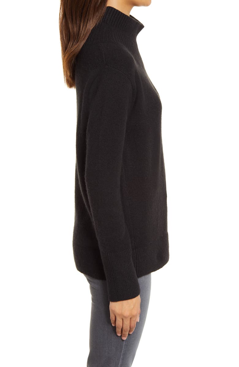 Caslon<sup>®</sup> Mock Neck Cotton Blend Sweater, Alternate, color,