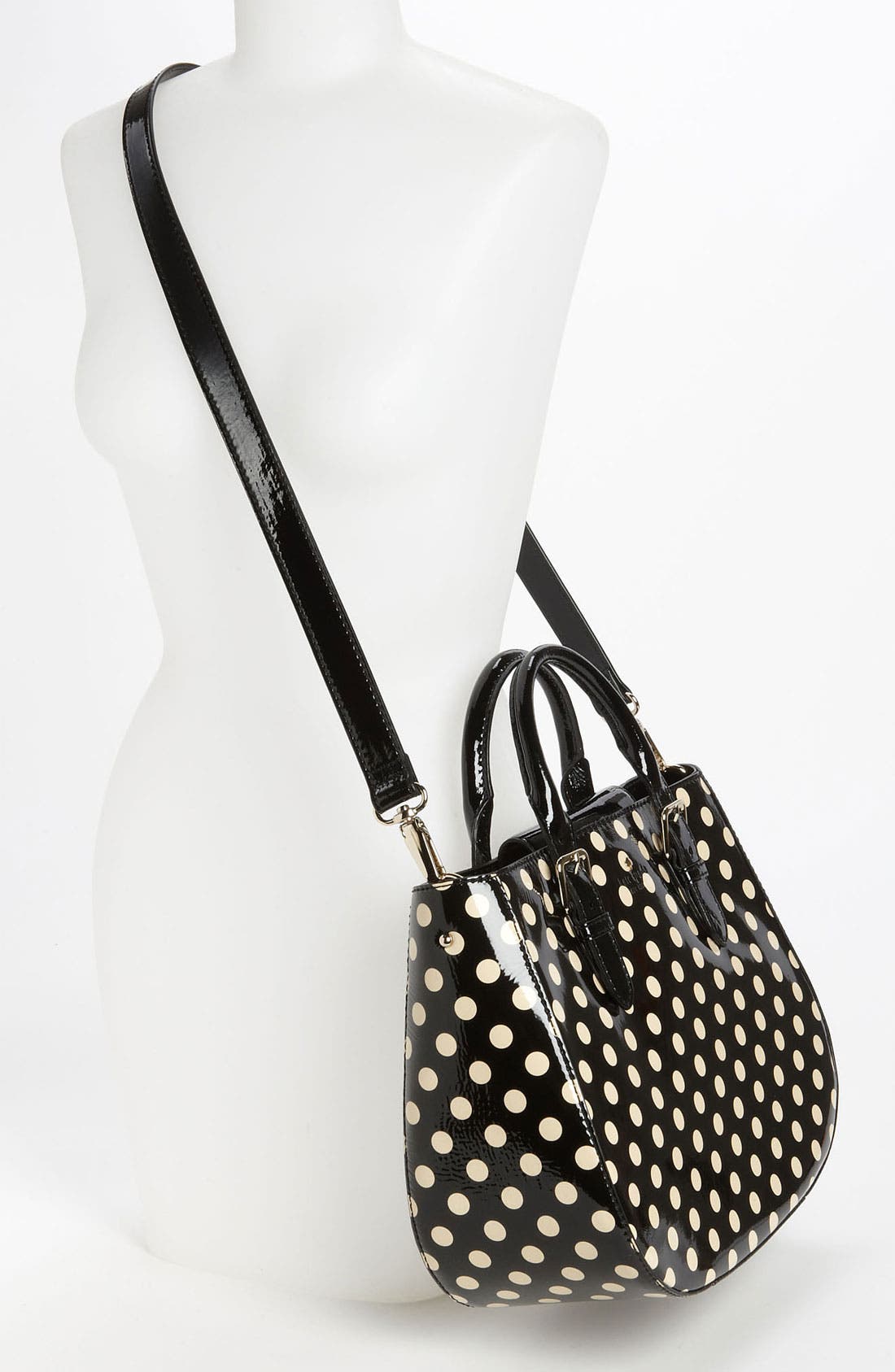 'sylvie' satchel, Alternate, color, BLACK/ BEIGE