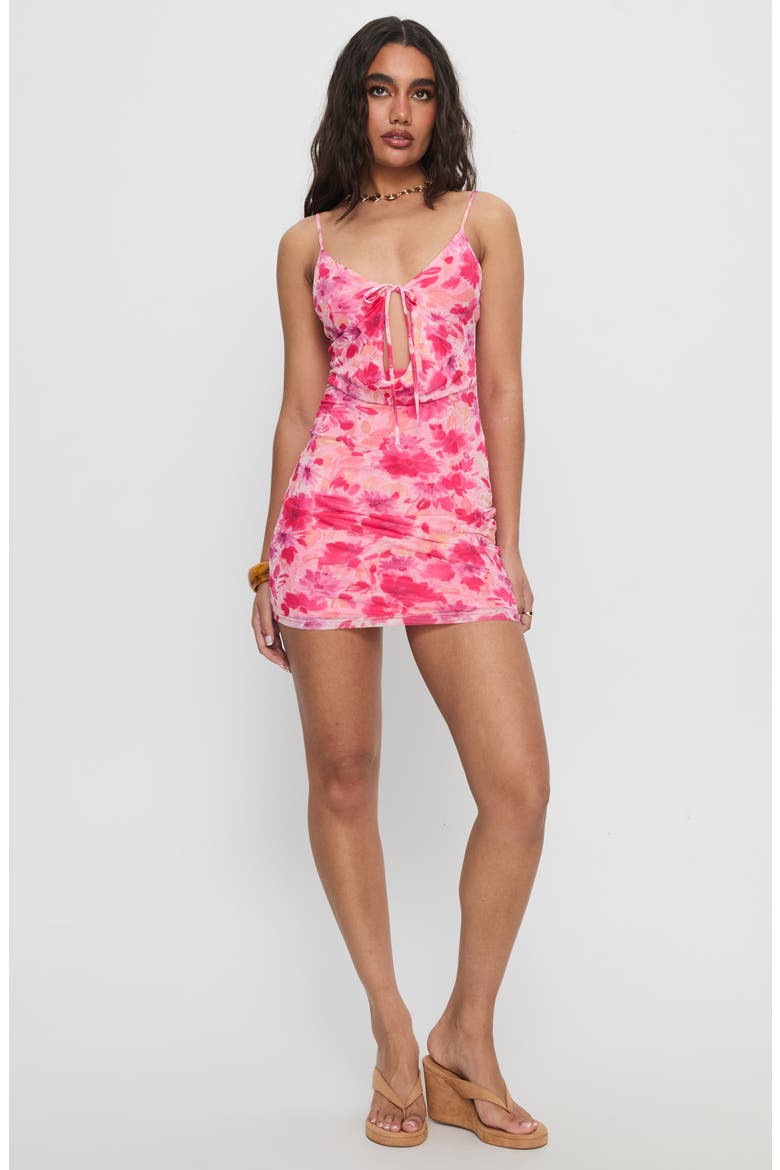 Irisse Keyhole Minidress, Alternate, color, FLORAL