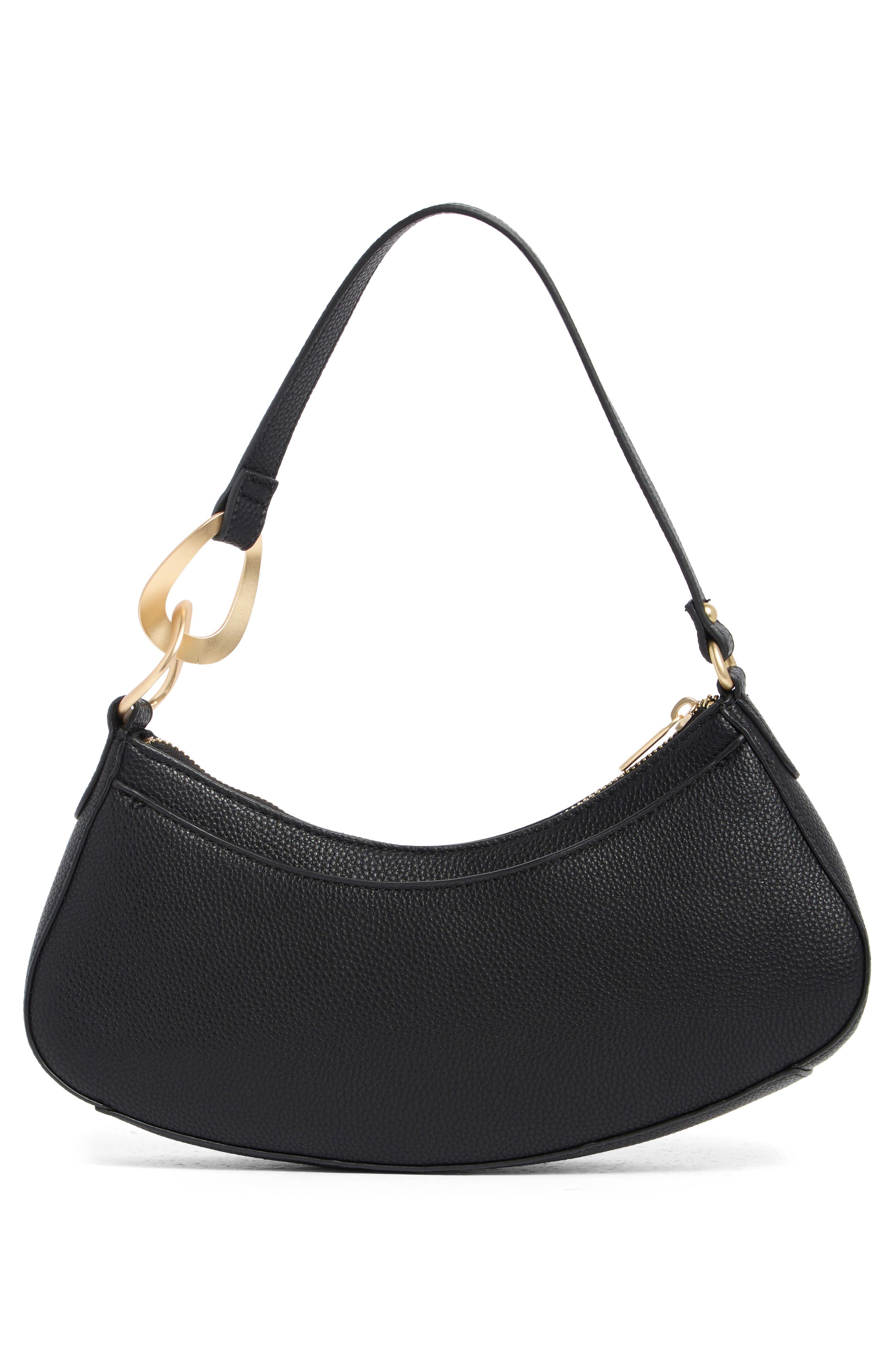 Nanette Lepore Jaala Oversize Link Crescent Shoulder Bag, Alternate, color, 