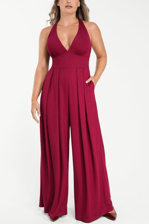 Shapellx AirSlim Deep Plunge Built-In Shaping Jumpsuit