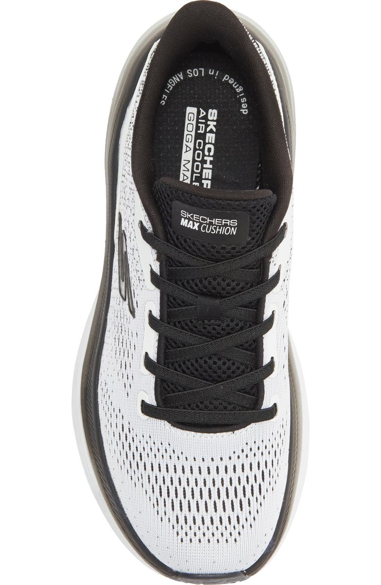 SKECHERS Max Cushiong Endeavor Kauska Sneaker, Alternate, color, White/ Black