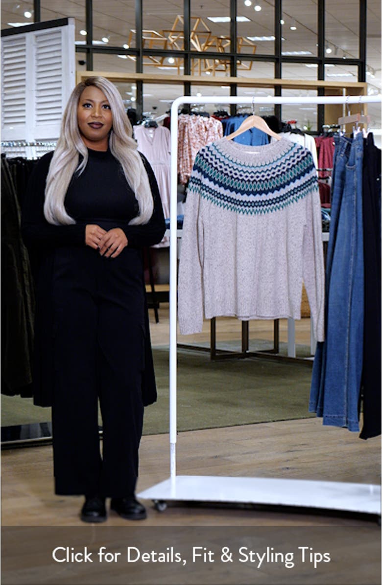 Gurnard's Head Fair Isle Lambswool Blend Crewneck Sweater, sales video thumbnail