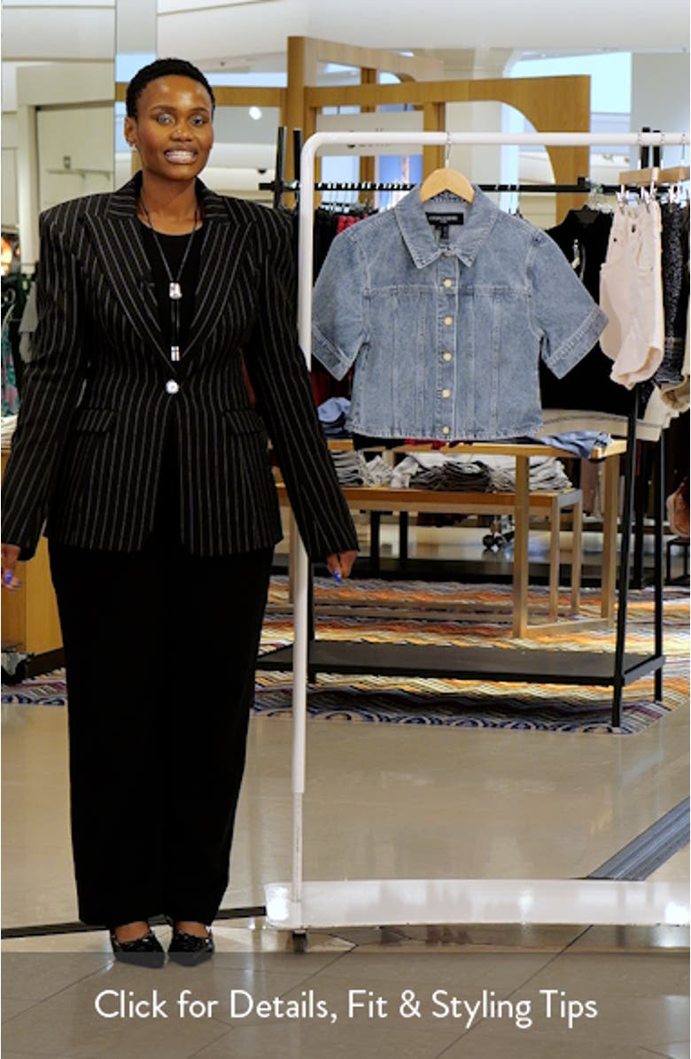 Malcom Short Sleeve Denim Jacket, sales video thumbnail