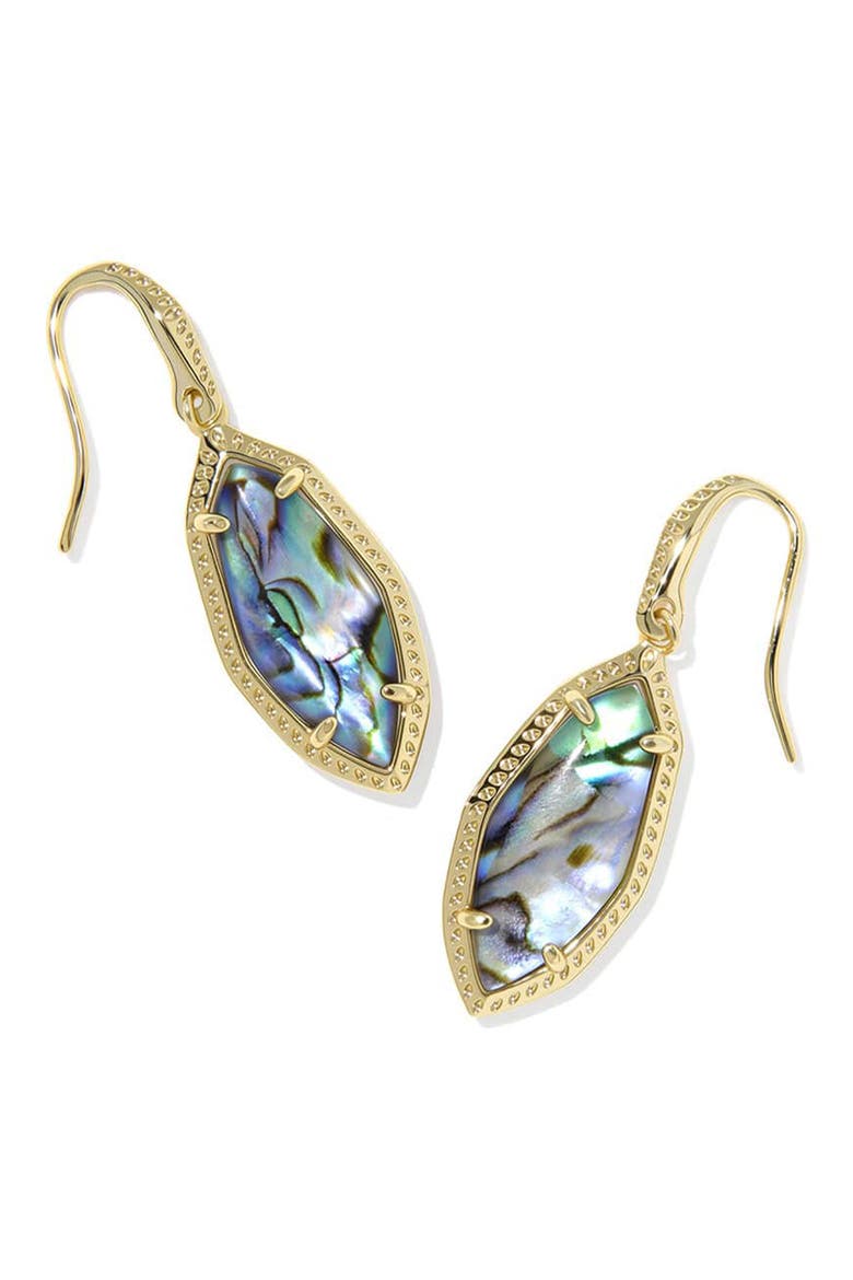 Ophelia Small Drop Earrings, Main, color, GOLD IRIDESCENT ABALONE