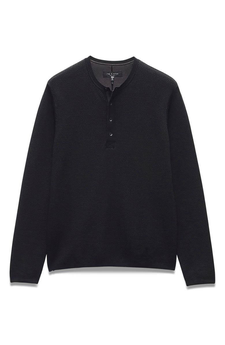 rag & bone Bennet Wool & Cotton Henley Sweater, Alternate, color, 