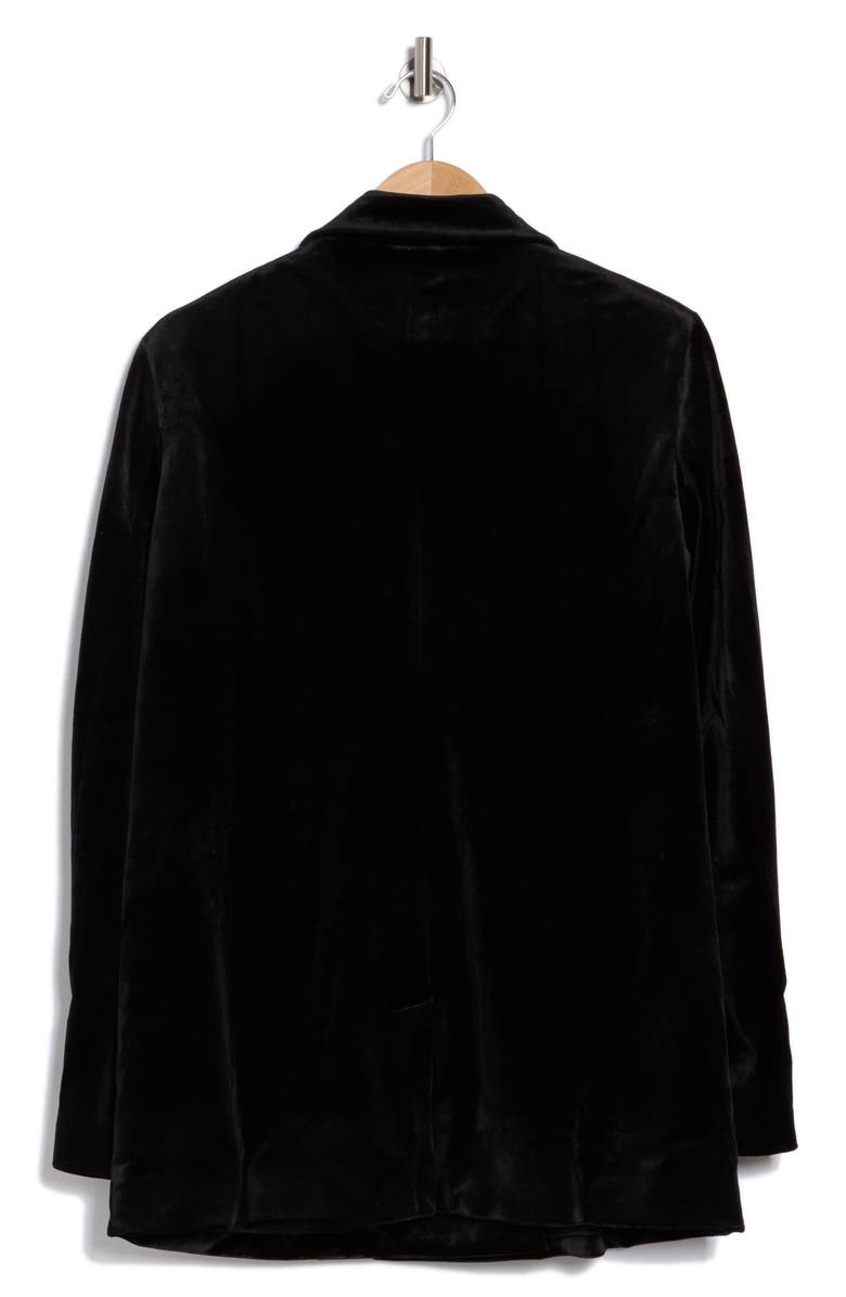 Good American Double Breasted Velvet Blazer, Alternate, color, 