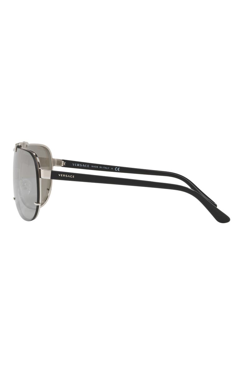 40mm Shield Sunglasses, Alternate, color, SILVER