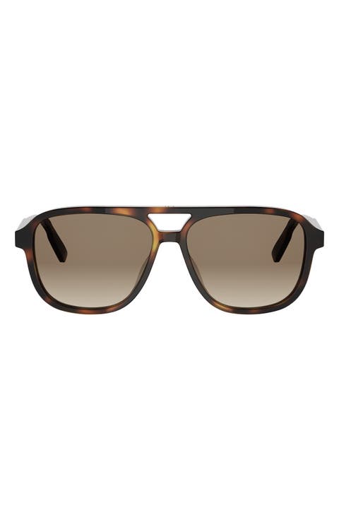 'Dioribbon A1I 56mm Pilot Sunglasses