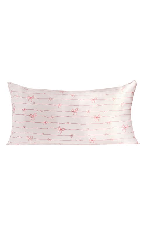 Kitsch King Satin Pillowcase In Pink