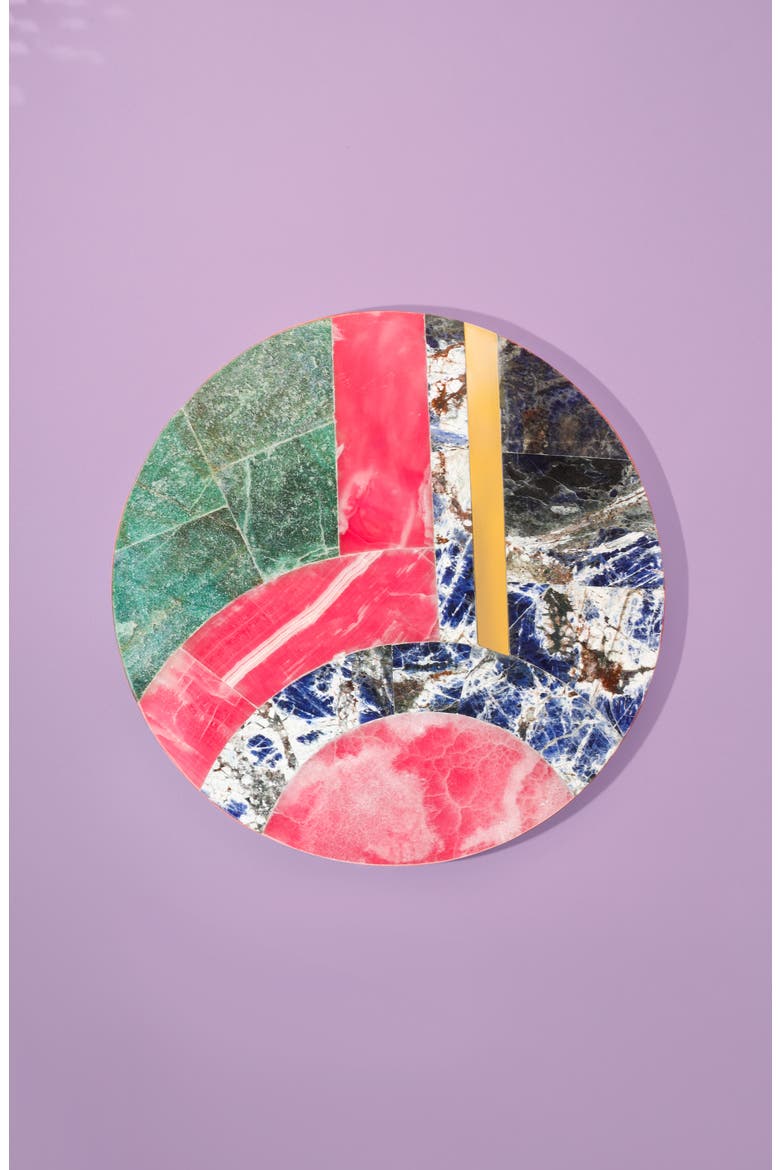 Celestial Harmony Marble Platter, Alternate, color, PINK MULTI
