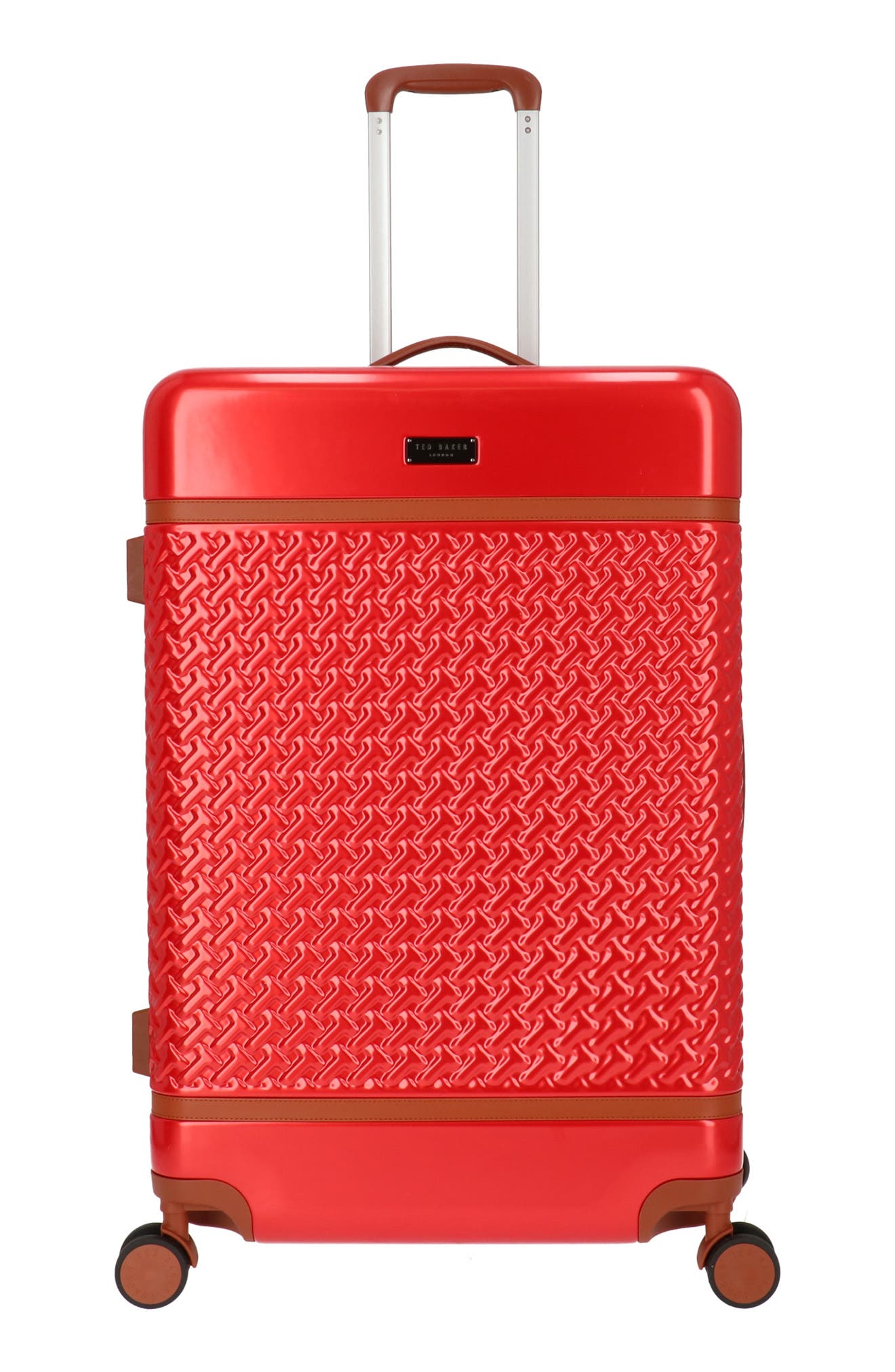 Ted Baker Bolton 3-Piece Hardside Spinner Luggage Set, Alternate, color, Red