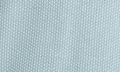 Vince Geometric Jacquard Wool & Cotton Blend Crewneck Sweater In Lagoon/classic Cream