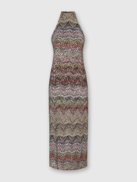 Midi Dress With Halter Neck