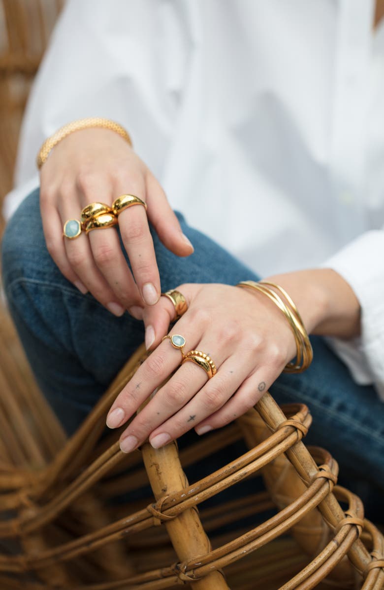 Monica Vinader Siren Semiprecious Stone Stacking Ring | Nordstromrack