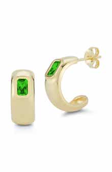 GLAZE JEWELRY Cubic Zirconia Hoop Earrings