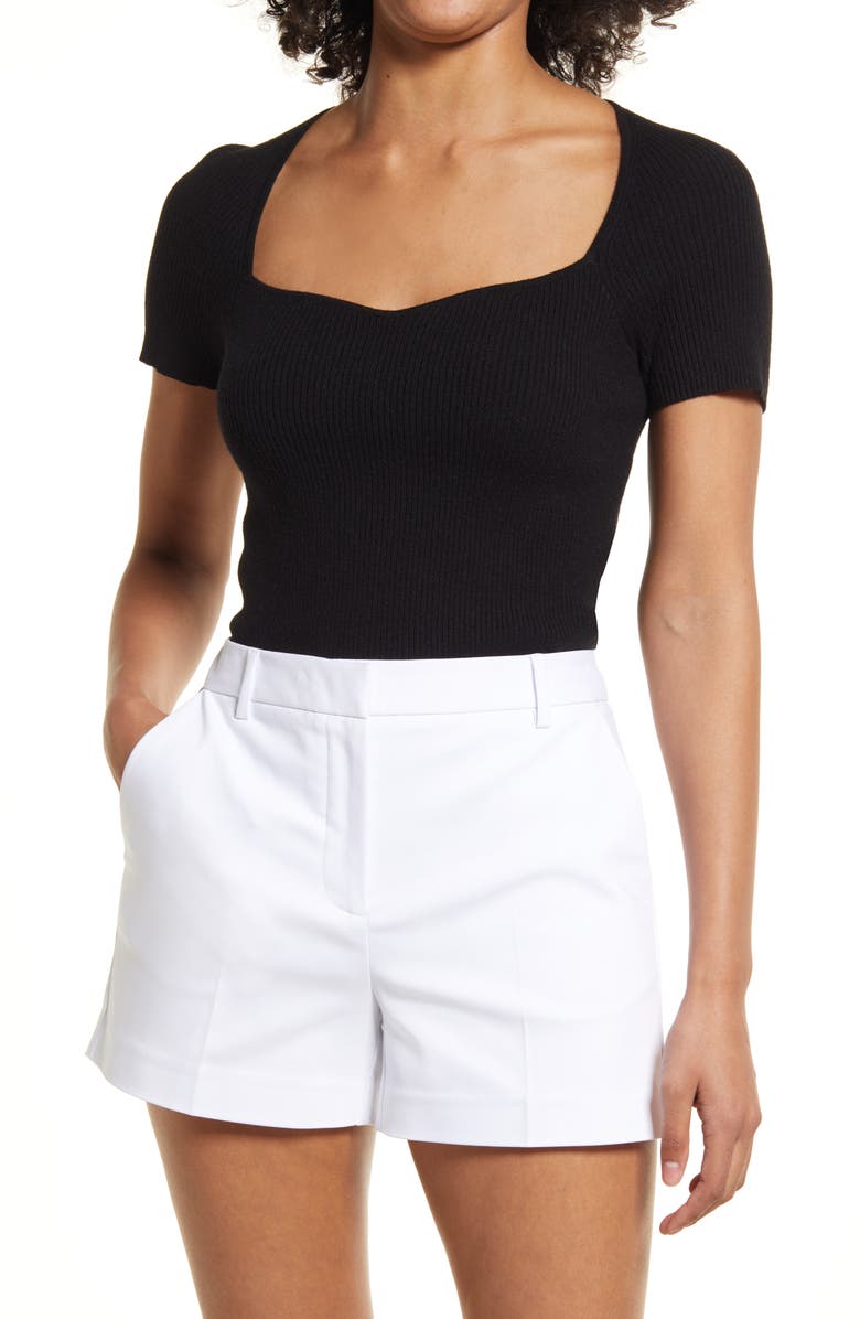 Halogen<sup>®</sup> Sweetheart Neck Rib Sweater, Main, color,