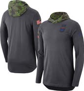 Jordan Brand Men's Nike Anthracite Florida Gators Military Long Sleeve Hoodie T-Shirt