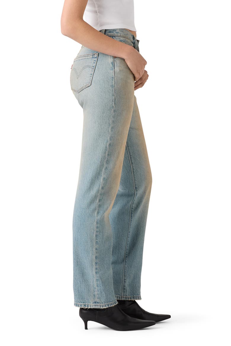 501® Curve High Waist Straight Leg Jeans, Alternate, color, OFF ROADING STF STR