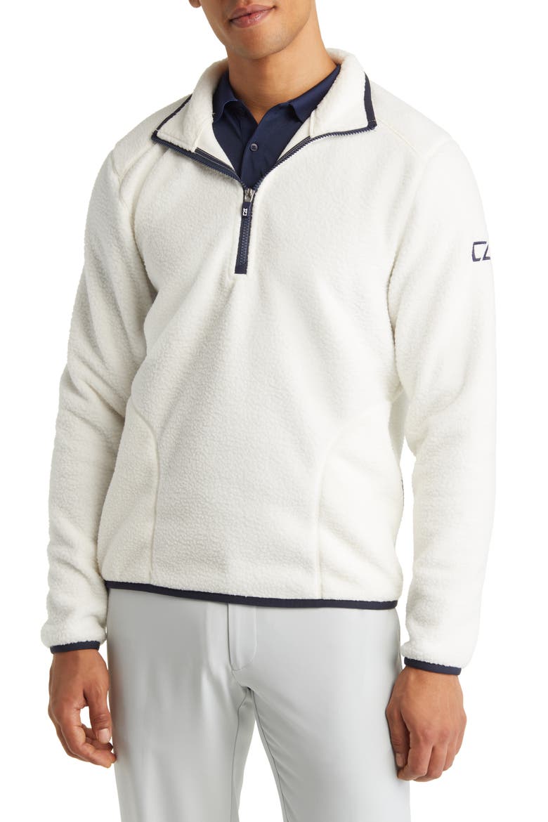 Cascade Fleece Pullover, Main, color, SHELL/ NAVY BLUE