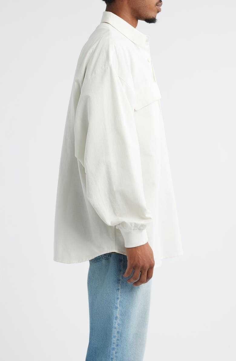 Fear of God Essentials Oversize Oxford Button-Up Shirt, Alternate, color, 