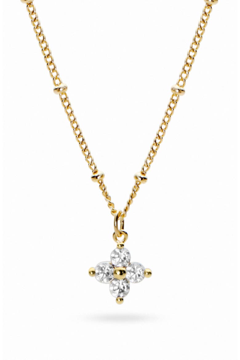 Claire Pendant Necklace, Main, color, GOLD CLEAR