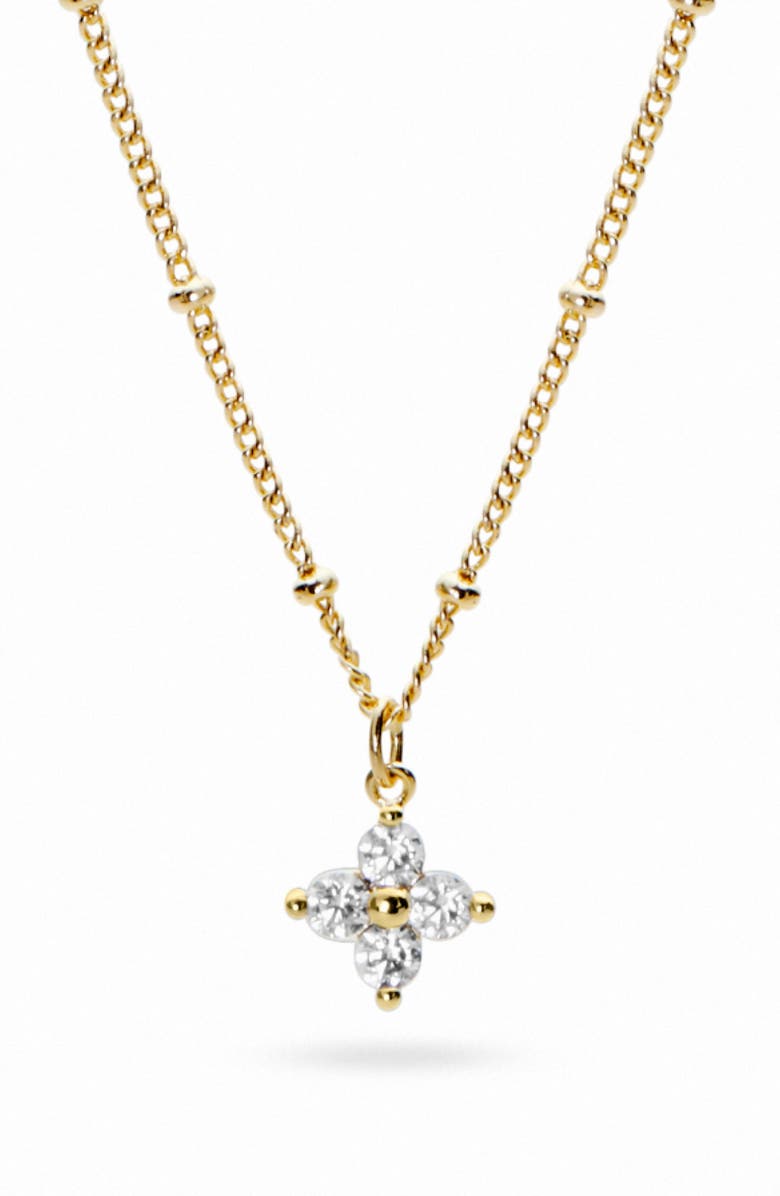 Ana Luisa Claire Pendant Necklace, Main, color, Gold / Clear