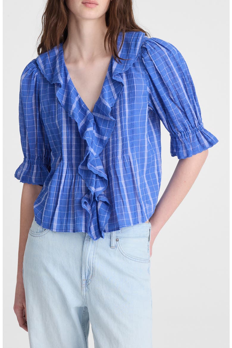 The Blaire Top, Main, color, RETRO BLUE