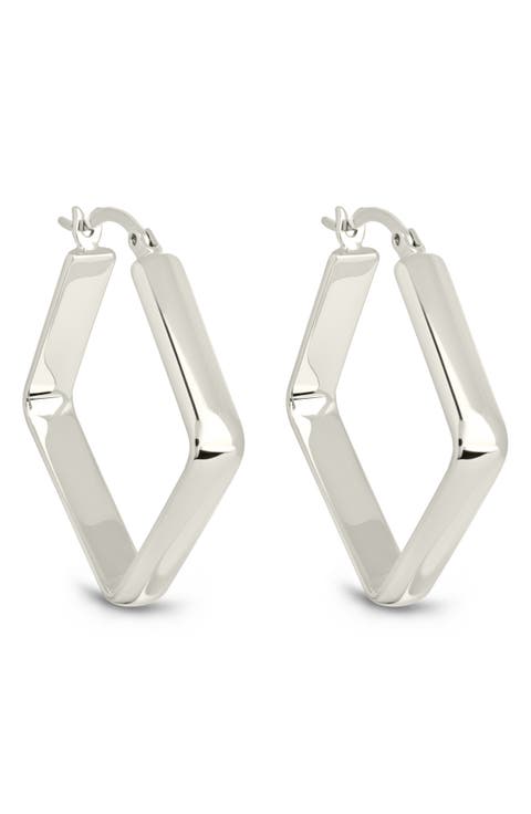 Layla Square Hoop Earrings